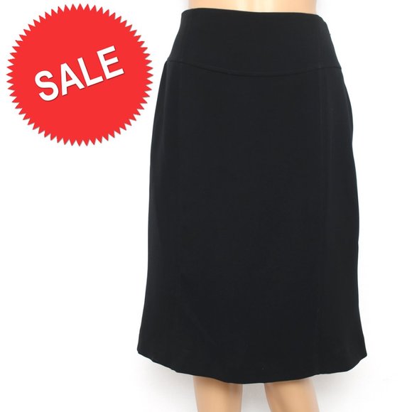 Marisa Minicucci Black Professional A-Lined Skirt Sz 10 - Picture 1 of 6